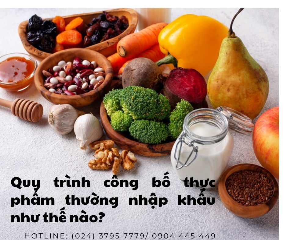 quy trình công bố thực phẩm thường nhập khẩu