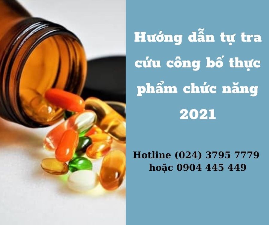 Hướng dẫn tự tra cứu công bố thực phẩm chức năng