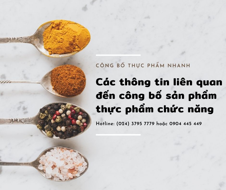 công bố sản phẩm thực phẩm chức năng