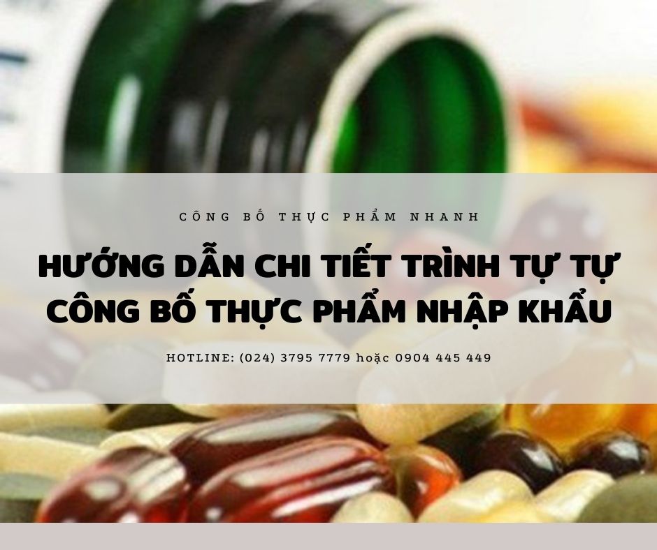 tự công bố thực phẩm nhập khẩu