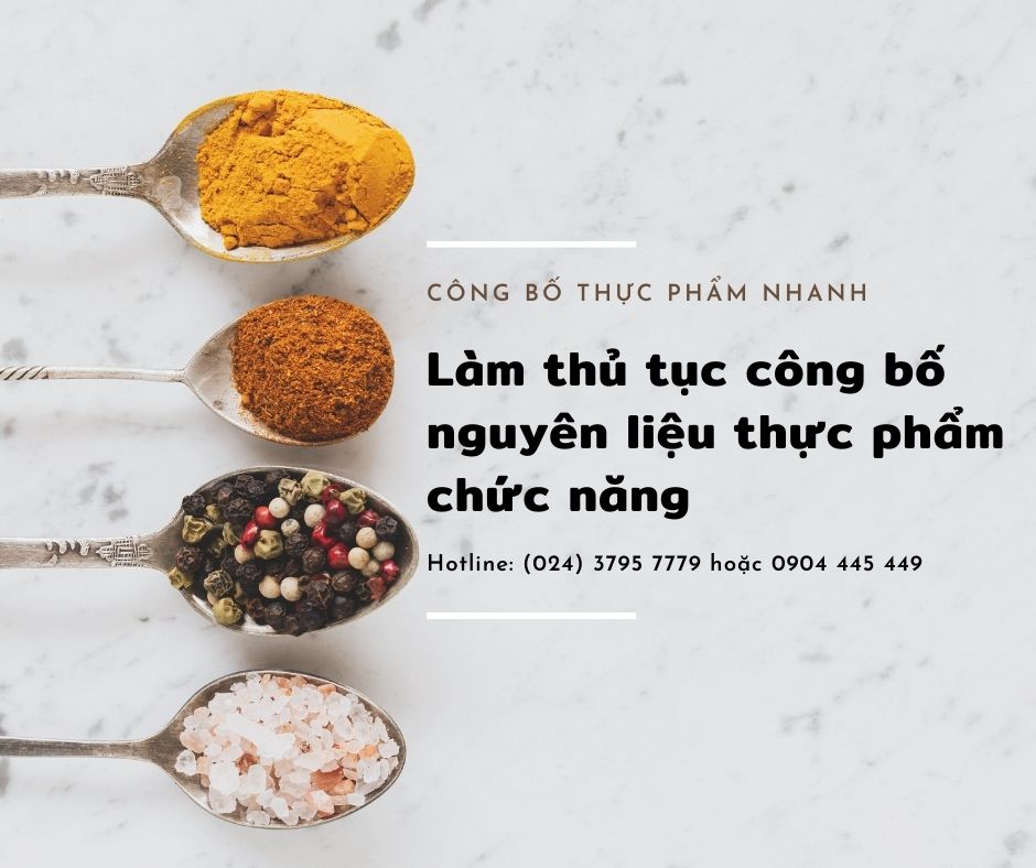 Làm thủ tục công bố nguyên liệu thực phẩm chức năng