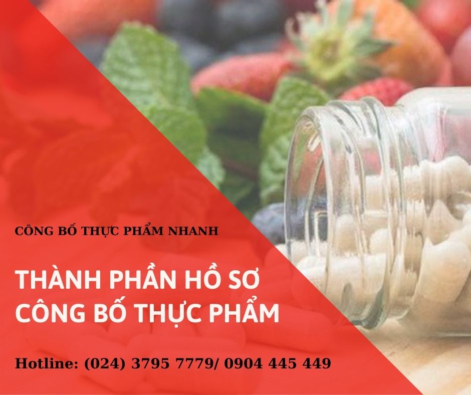 Thành phần hồ sơ công bố thực phẩm