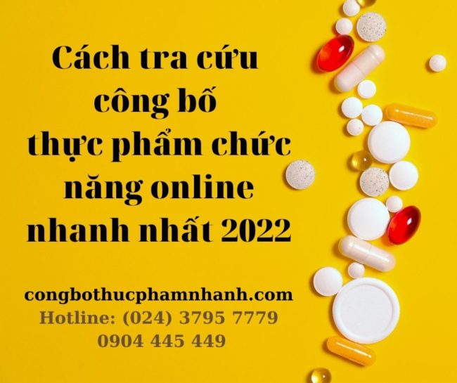 tra cứu công bố thực phẩm chức năng