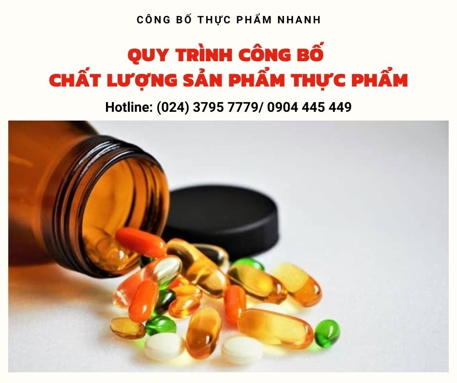 quy trình công bố chất lượng sản phẩm thực phẩm