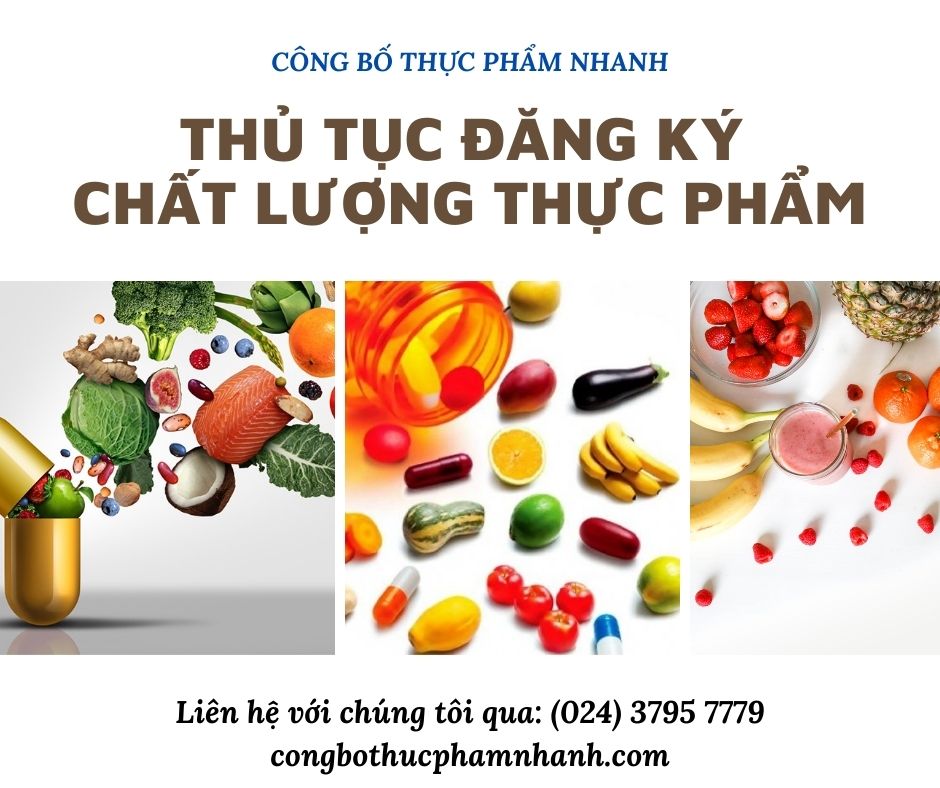 thủ tục đăng ký chất lượng thực phẩm