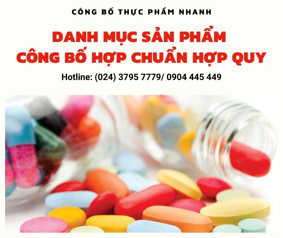 danh mục sản phẩm công bố